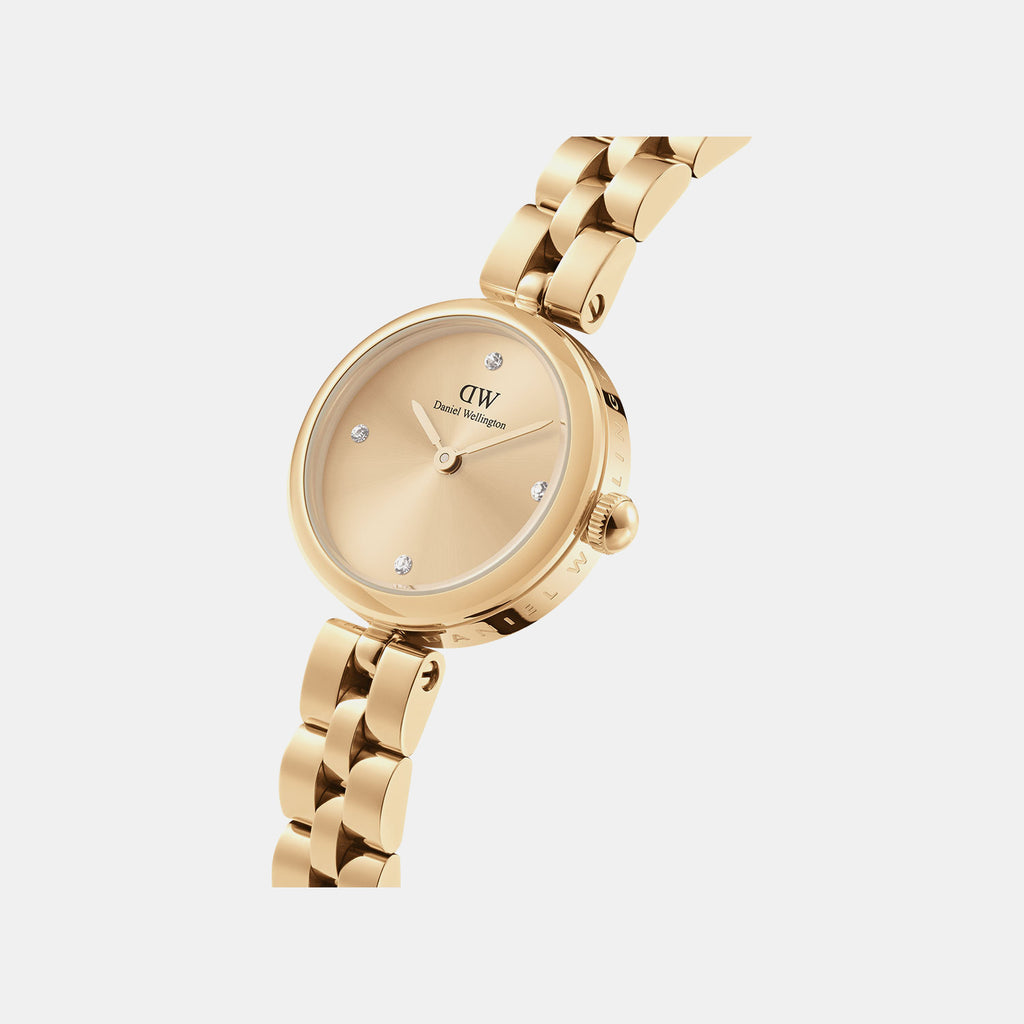 Elan Jewelry Women Quartz Gold Dial Analog Stainless Steel Watch DW00100718K