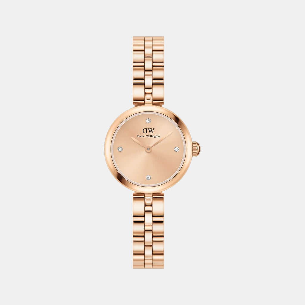 Elan Jewelry Women Quartz Rose Gold Dial Analog Stainless Steel Watch DW00100720K