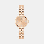 Elan Jewelry Women Quartz Rose Gold Dial Analog Stainless Steel Watch DW00100720K