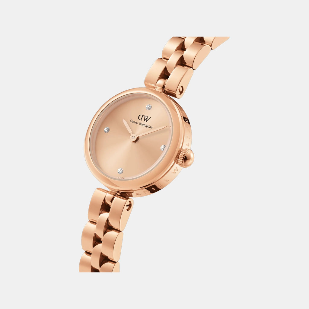 Elan Jewelry Women Quartz Rose Gold Dial Analog Stainless Steel Watch DW00100720K