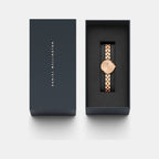 Elan Jewelry Women Quartz Rose Gold Dial Analog Stainless Steel Watch DW00100720K