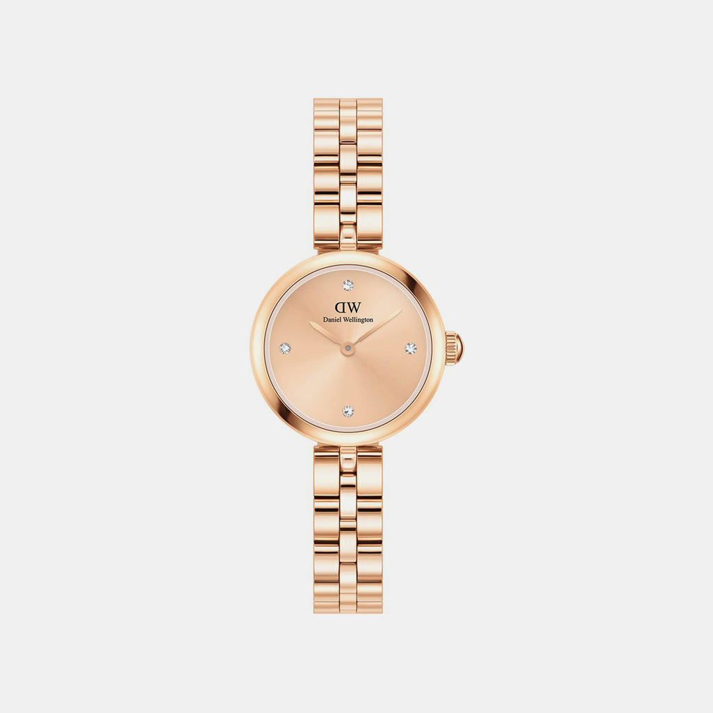 Elan Women Quartz Rose Gold Dial Analog Stainless Steel Watch DW00100720K