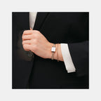 Quadro Mini Women Quartz White Dial Analog Stainless Steel Watch DW00100727K