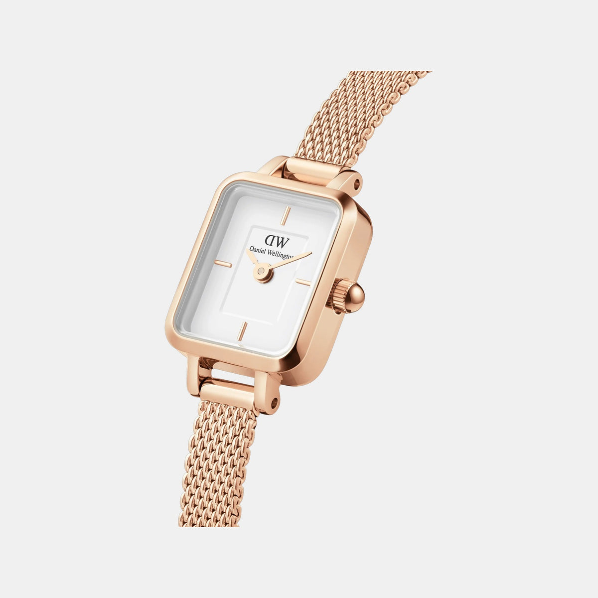 Quadro Women Quartz White Dial Analog Stainless Steel Watch DW00100727K