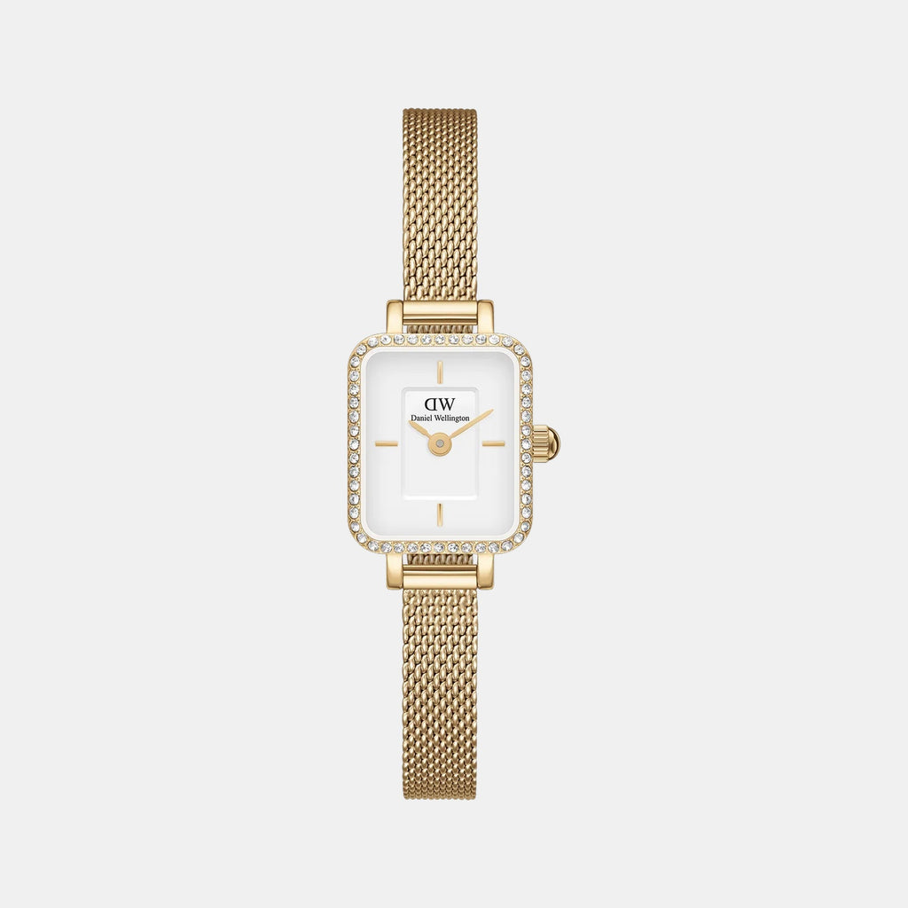 Quadro Mini Women Quartz Analog Dial Analog Stainless Steel Watch DW00100730K