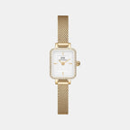 Quadro Mini Women Quartz Analog Dial Analog Stainless Steel Watch DW00100730K