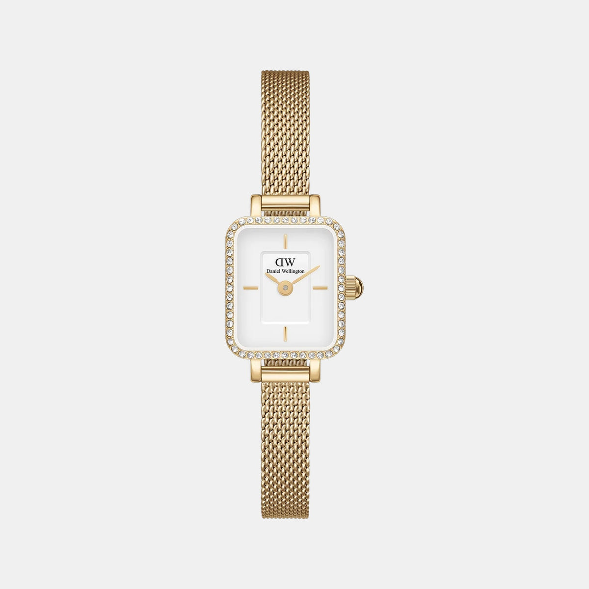 Quadro Women Quartz White Dial Analog Stainless Steel Watch DW00100730K