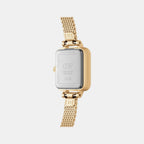 Quadro Mini Women Quartz Analog Dial Analog Stainless Steel Watch DW00100730K
