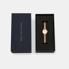 Women Quartz Champagne Dial Analog Stainless Steel Watch DW00100741K