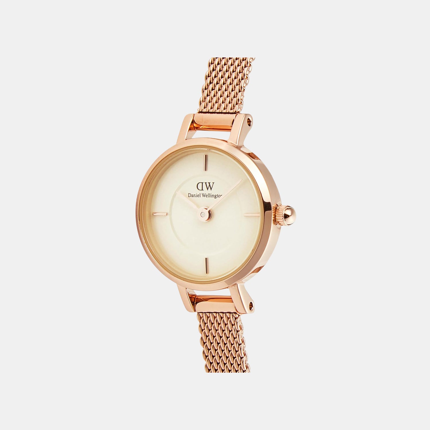 Women Quartz Champagne Dial Analog Steel Watch DW00100741