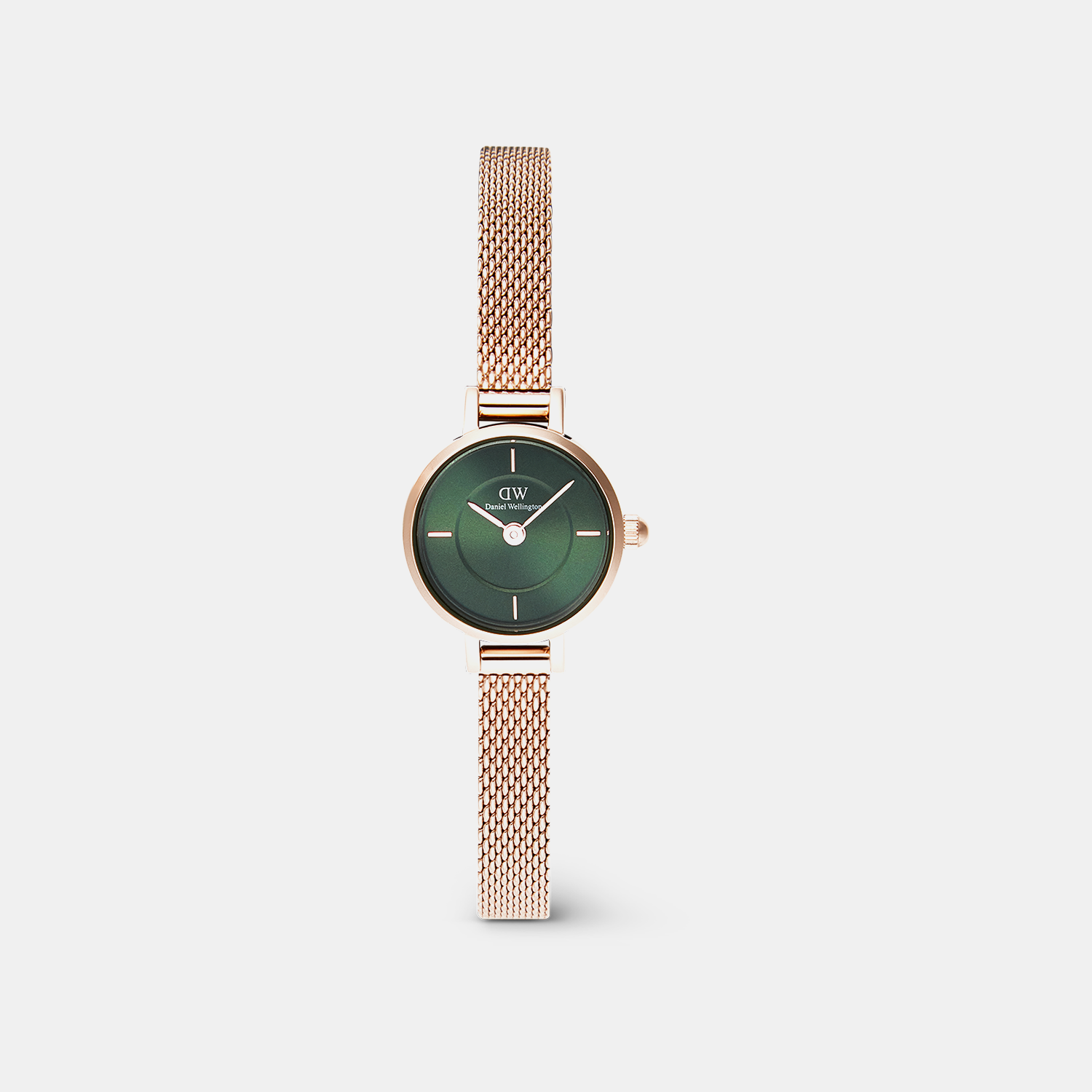 Petite Women Quartz Green Dial Analog Stainless Steel Watch DW00100742