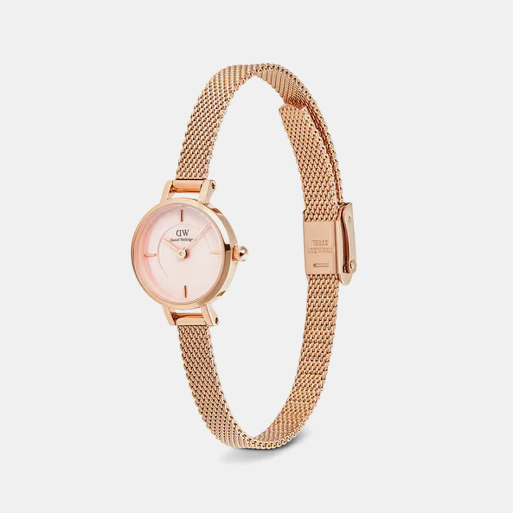 Women Quartz Pink Dial Analog Stainless Steel Watch DW00100743