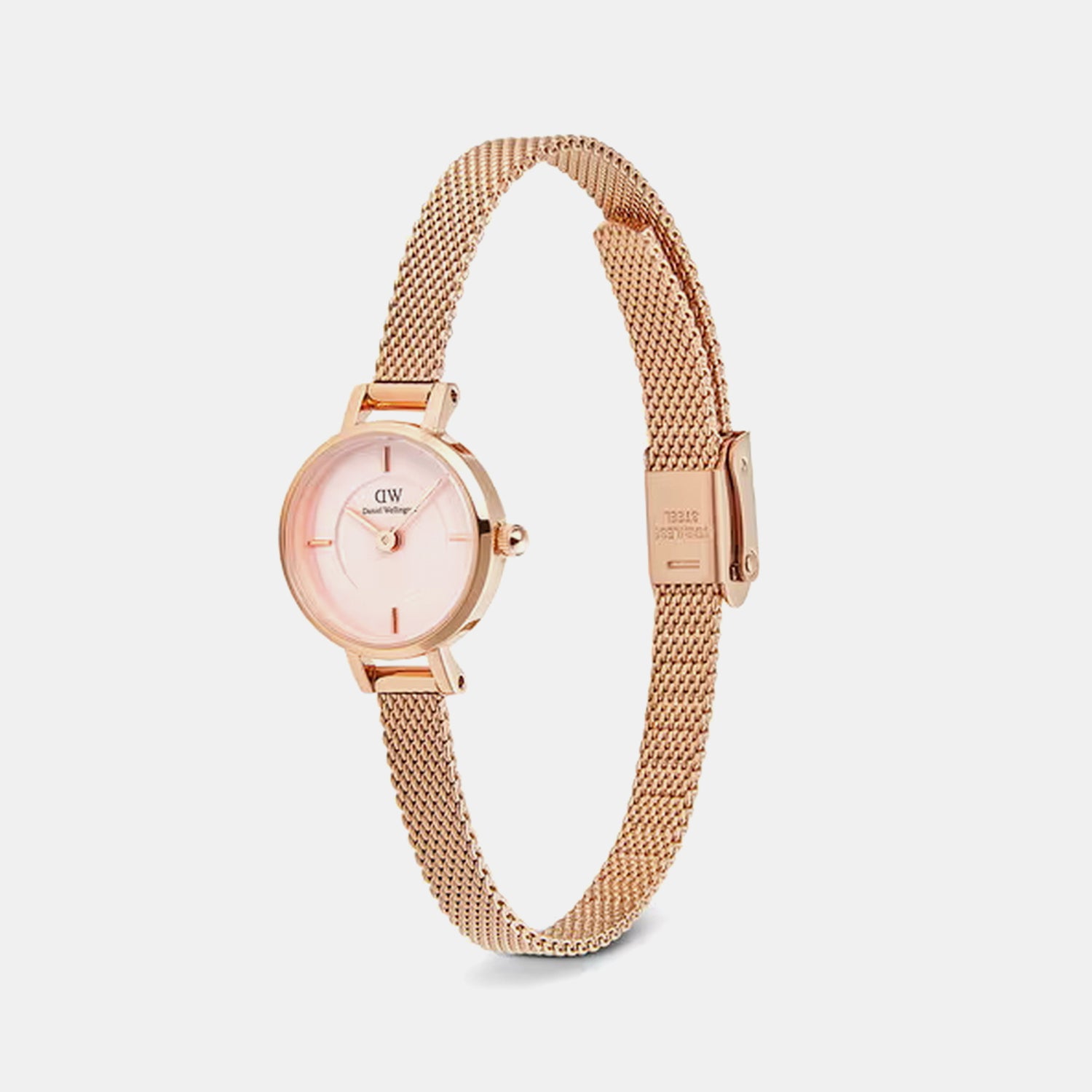 Women Quartz Pink Dial Analog Stainless Steel Watch DW00100743