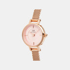 Women Quartz Pink Dial Analog Steel Watch DW00100743