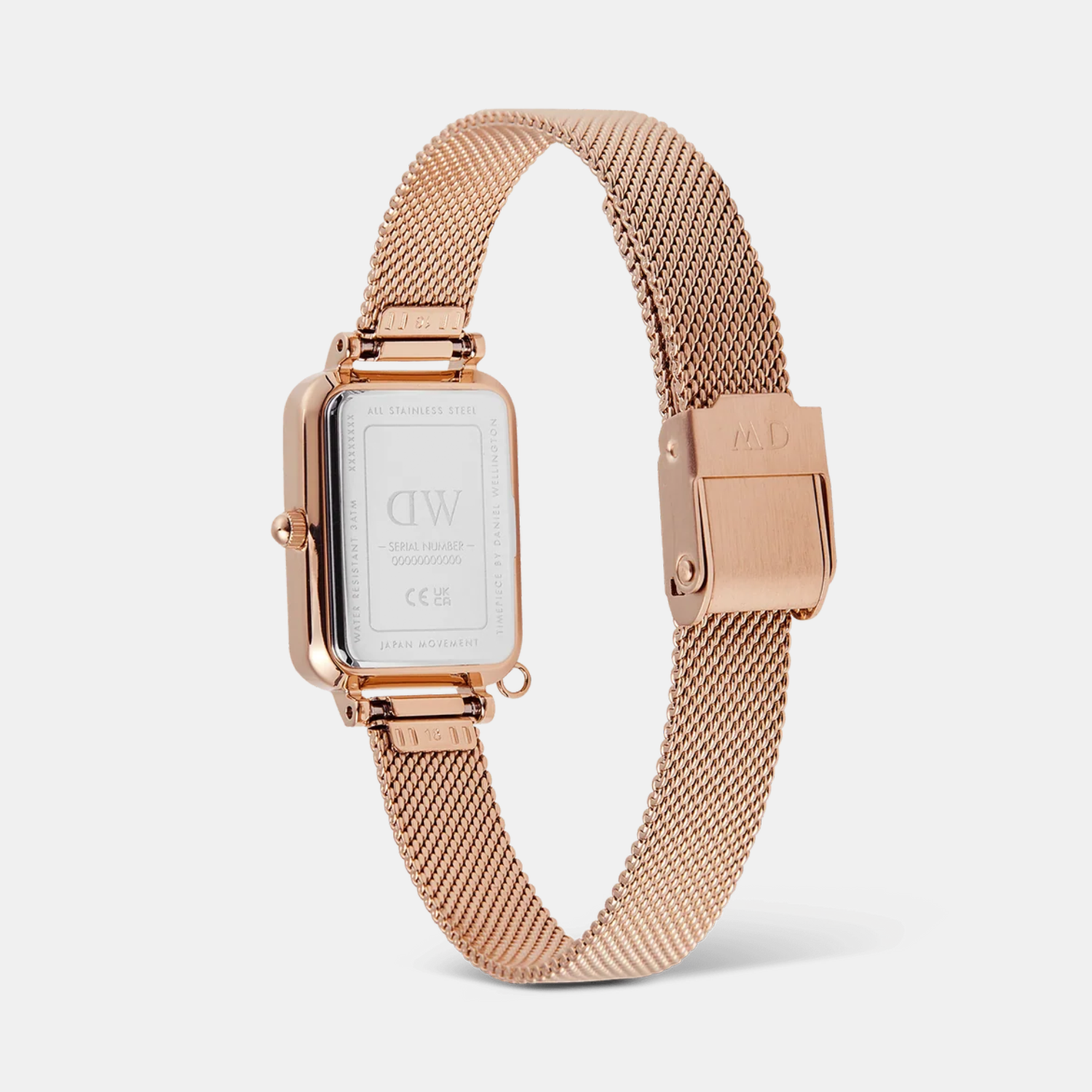 Quadro Women Quartz White Dial Analog Mesh Watch DW00100748