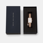 Quadro Women Quartz White Dial Analog Mesh Watch DW00100748