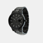 Iconic Men Automatic Black Dial Analog Stainless Steel Watch DW00100753