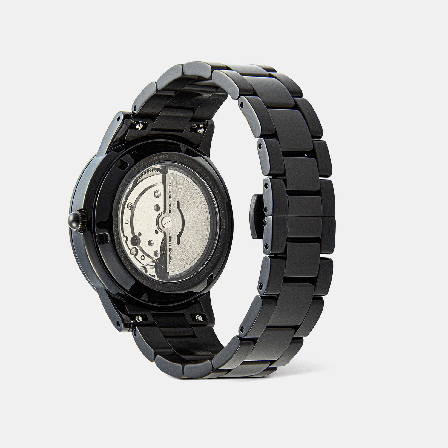 Iconic Men Automatic Black Dial Analog Stainless Steel Watch DW00100753