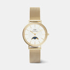 Women Quartz White Dial Analog Stainless Steel Watch DW00100771K