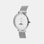 Women Quartz White Dial Analog Stainless Steel Watch DW00100772K