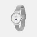 Women Quartz White Dial Analog Stainless Steel Watch DW00100772K