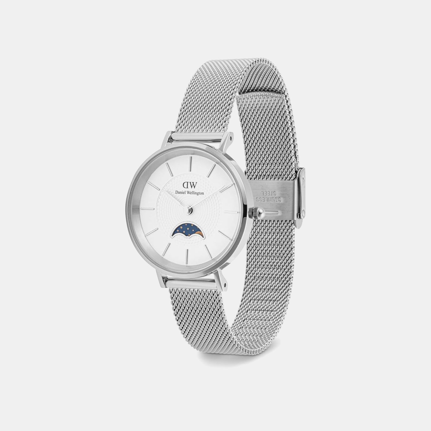 Women Quartz White Dial Analog Stainless Steel Watch DW00100772K