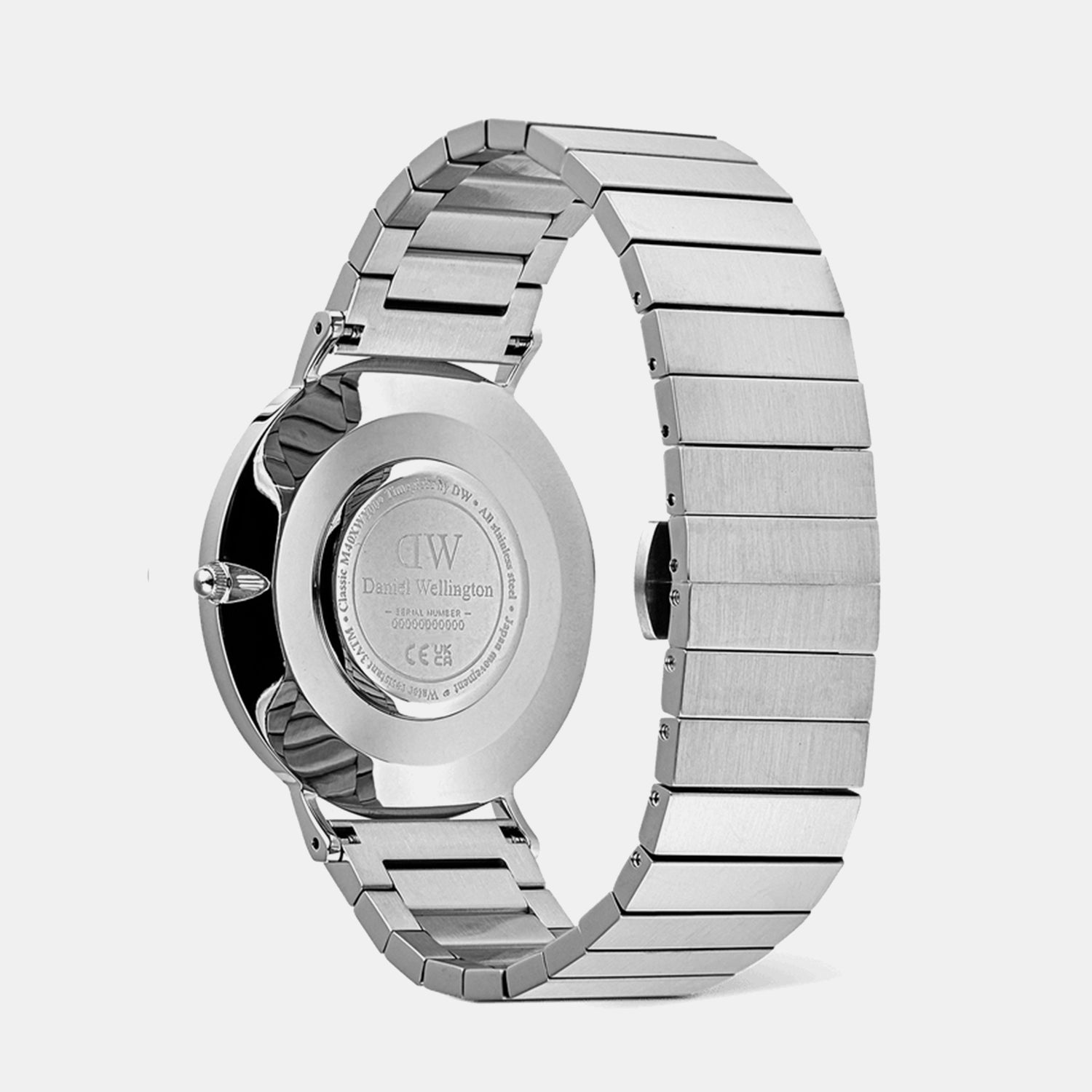 Classic Men Quartz Silver Dial Analog Stainless Steel Watch DW00100775K