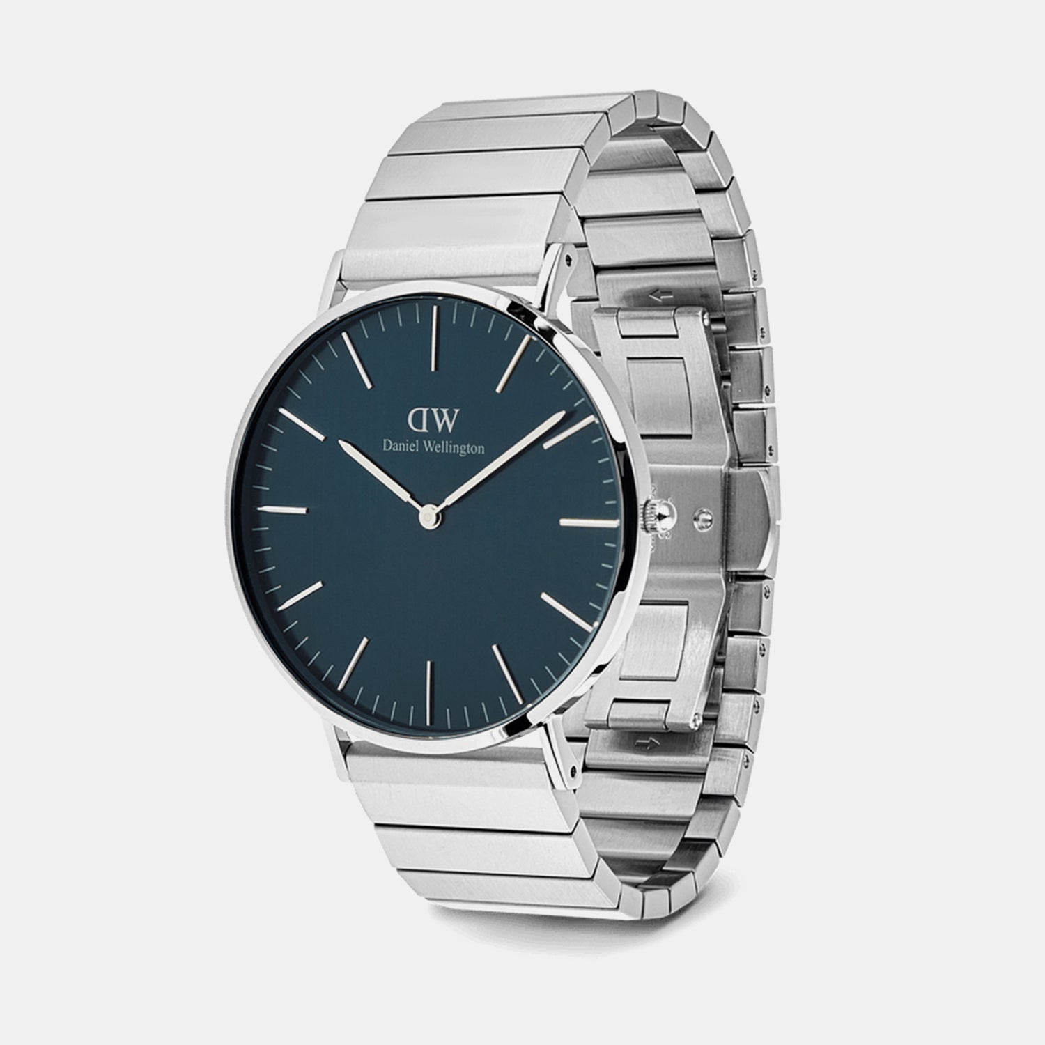 Unisex Quartz Blue Dial Analog Stainless Steel Watch DW00100776K