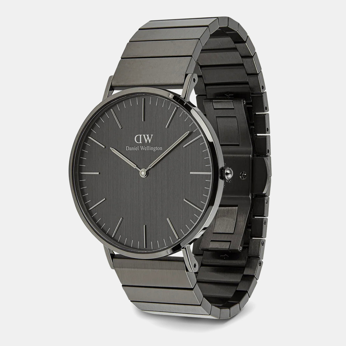 Classic Unisex Quartz Grey Dial Analog Stainless Steel Watch DW00100777K