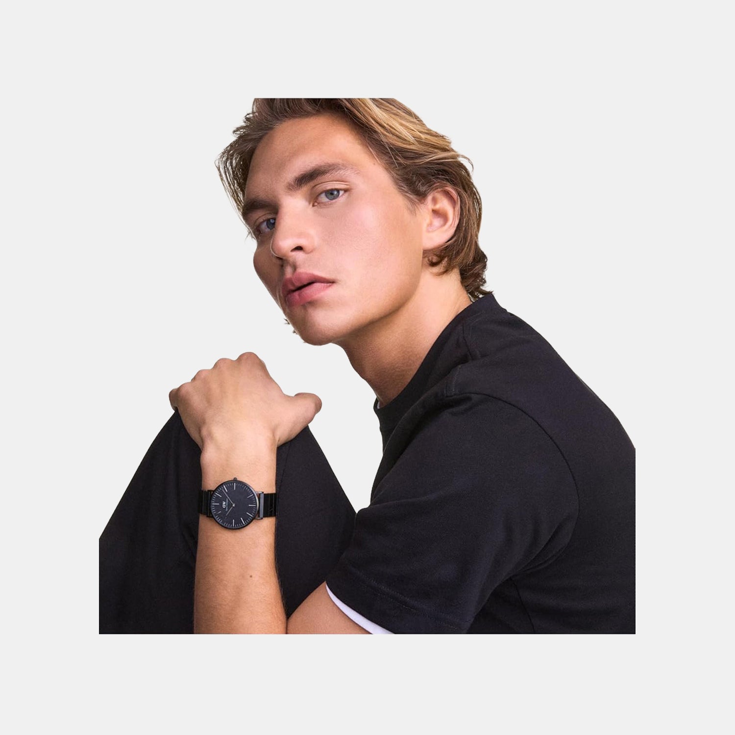 Unisex Quartz Grey Dial Analog Stainless Steel Watch DW00100777K