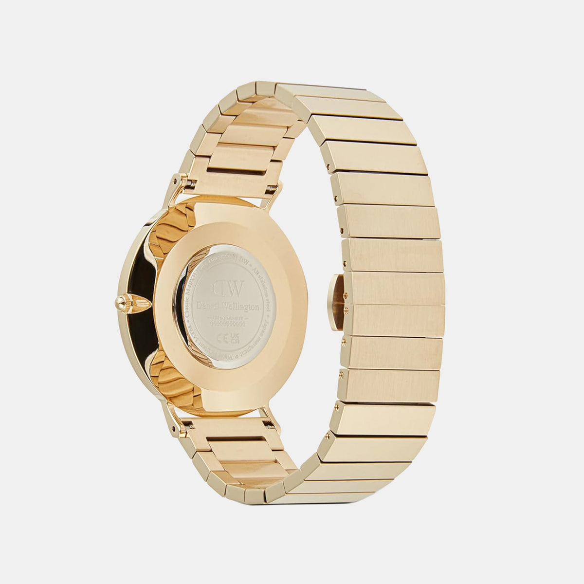 Classic Men Quartz Gold Dial Analog Stainless Steel Watch DW00100779K