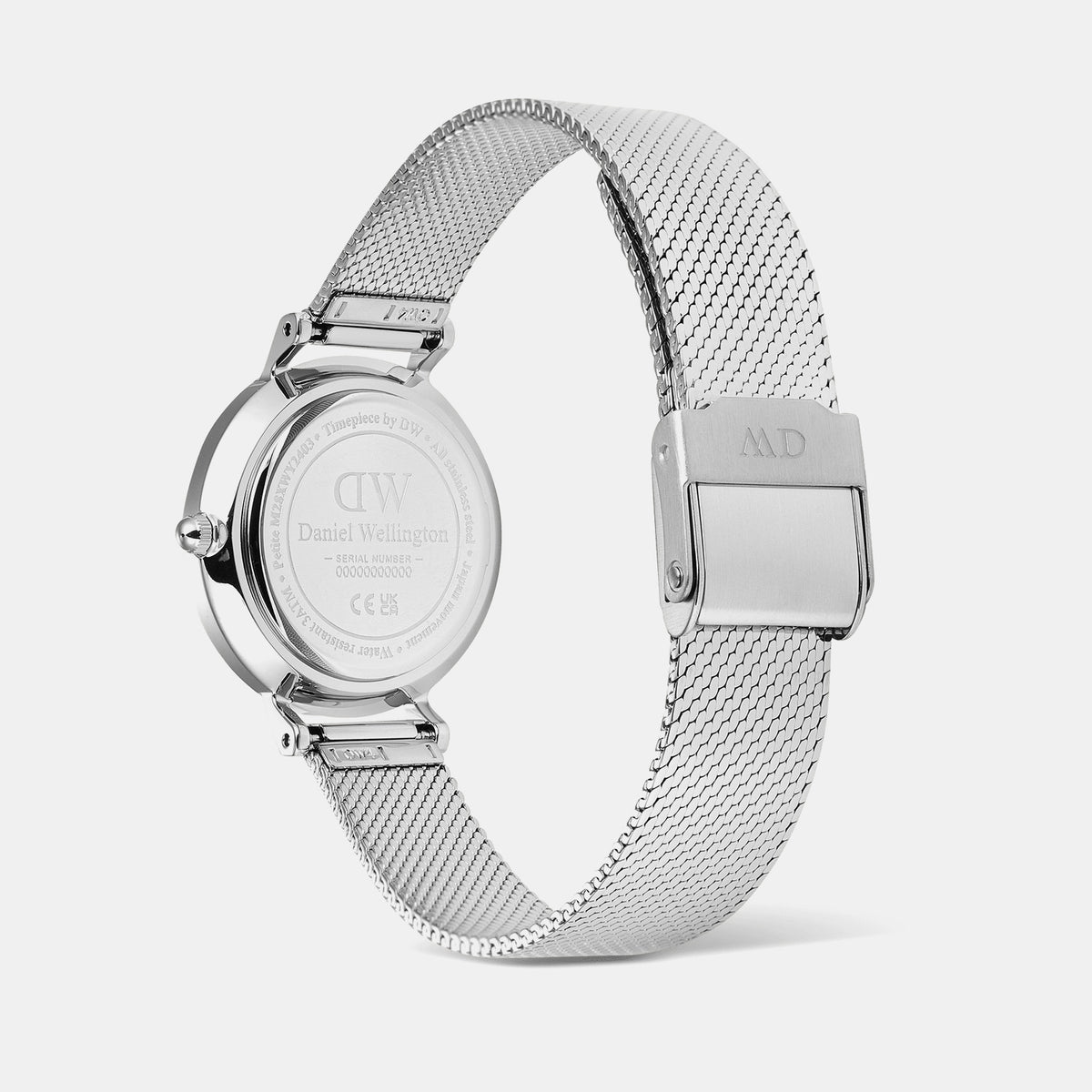 Petite Women Quartz Silver Dial Analog Mesh Watch DW00100796K