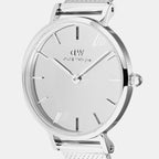 Women Quartz Silver Dial Analog Stainless Steel Watch DW00100796K