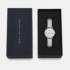Women Quartz Silver Dial Analog Stainless Steel Watch DW00100796K
