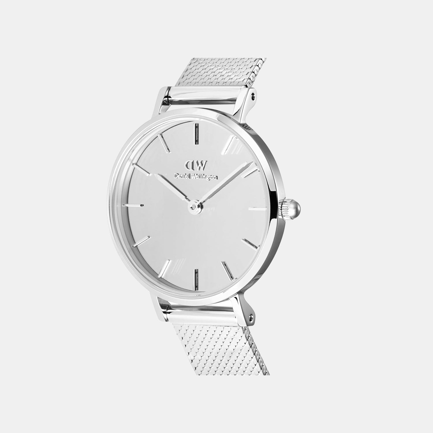 Women Quartz Silver Dial Analog Stainless Steel Watch DW00100796K