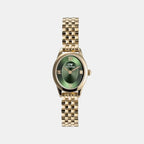 Ophelia Women Quartz Emerald Green Dial Analog Stainless Steel Watch DW00100804K