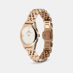 Oval Mini Women Quartz White Dial Analog Stainless Steel Watch DW00100805K