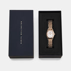 Oval Mini Women Quartz White Dial Analog Stainless Steel Watch DW00100805K