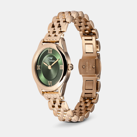 Ophelia Women Quartz Emerald Green Dial Analog Stainless Steel Watch DW00100806K