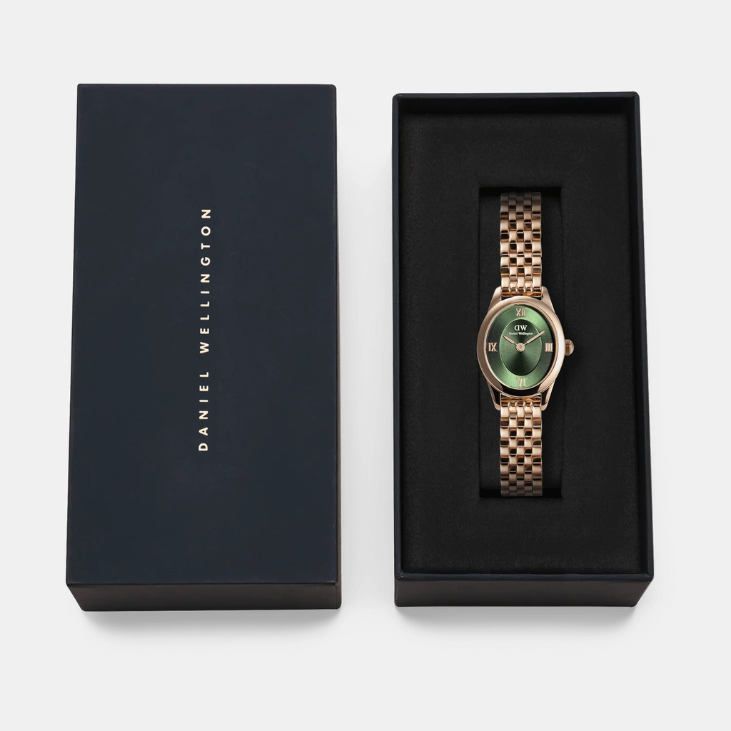 Ophelia Women Quartz Emerald Green Dial Analog Stainless Steel Watch DW00100806K