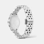 Oval Mini Women Quartz White Dial Analog Stainless Steel Watch DW00100808K