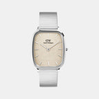 Men Quartz Beige Dial Analog Stainless Steel Watch DW00100812K