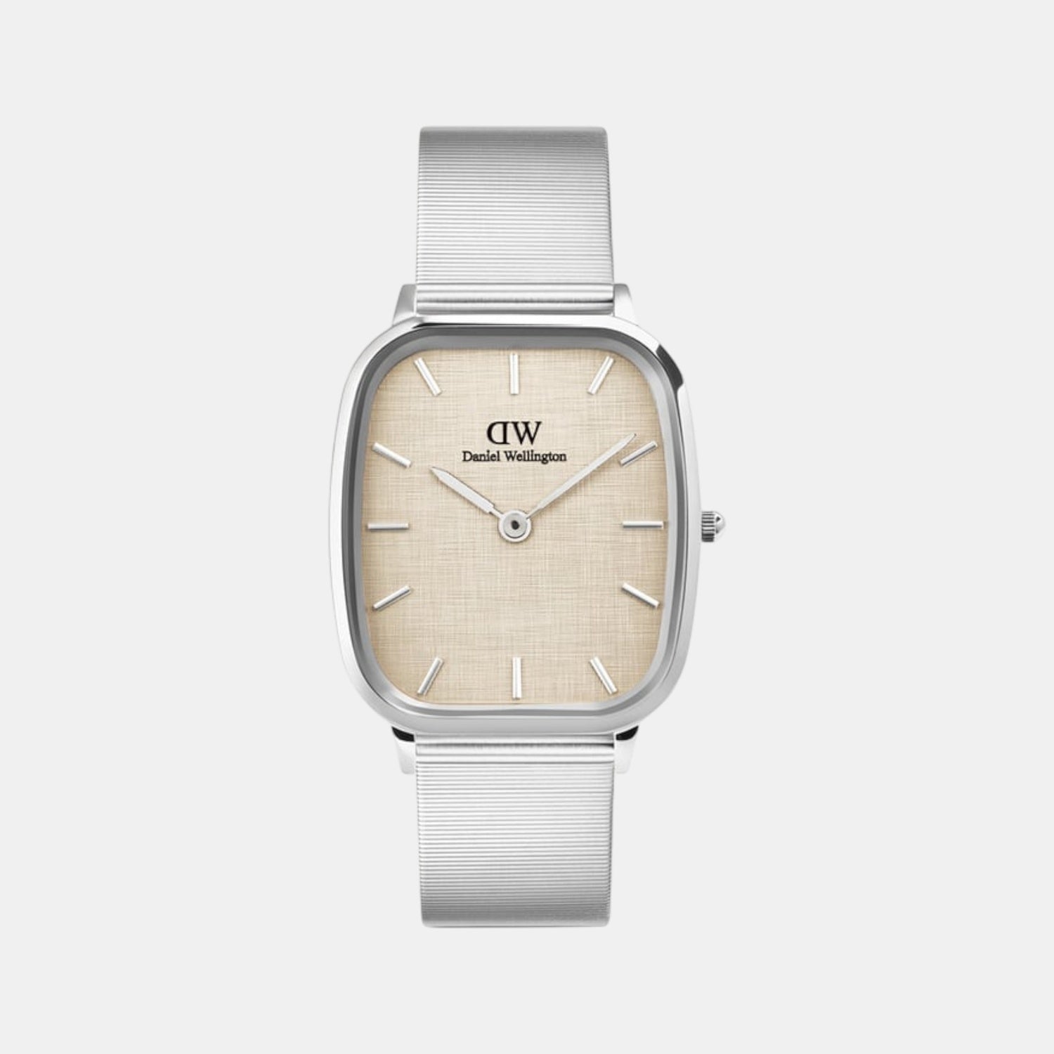 Men Quartz Beige Dial Analog Stainless Steel Watch DW00100812K