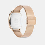 Men Quartz Beige Dial Analog Stainless Steel Watch DW00100815K