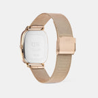 Men Quartz Beige Dial Analog Stainless Steel Watch DW00100817K