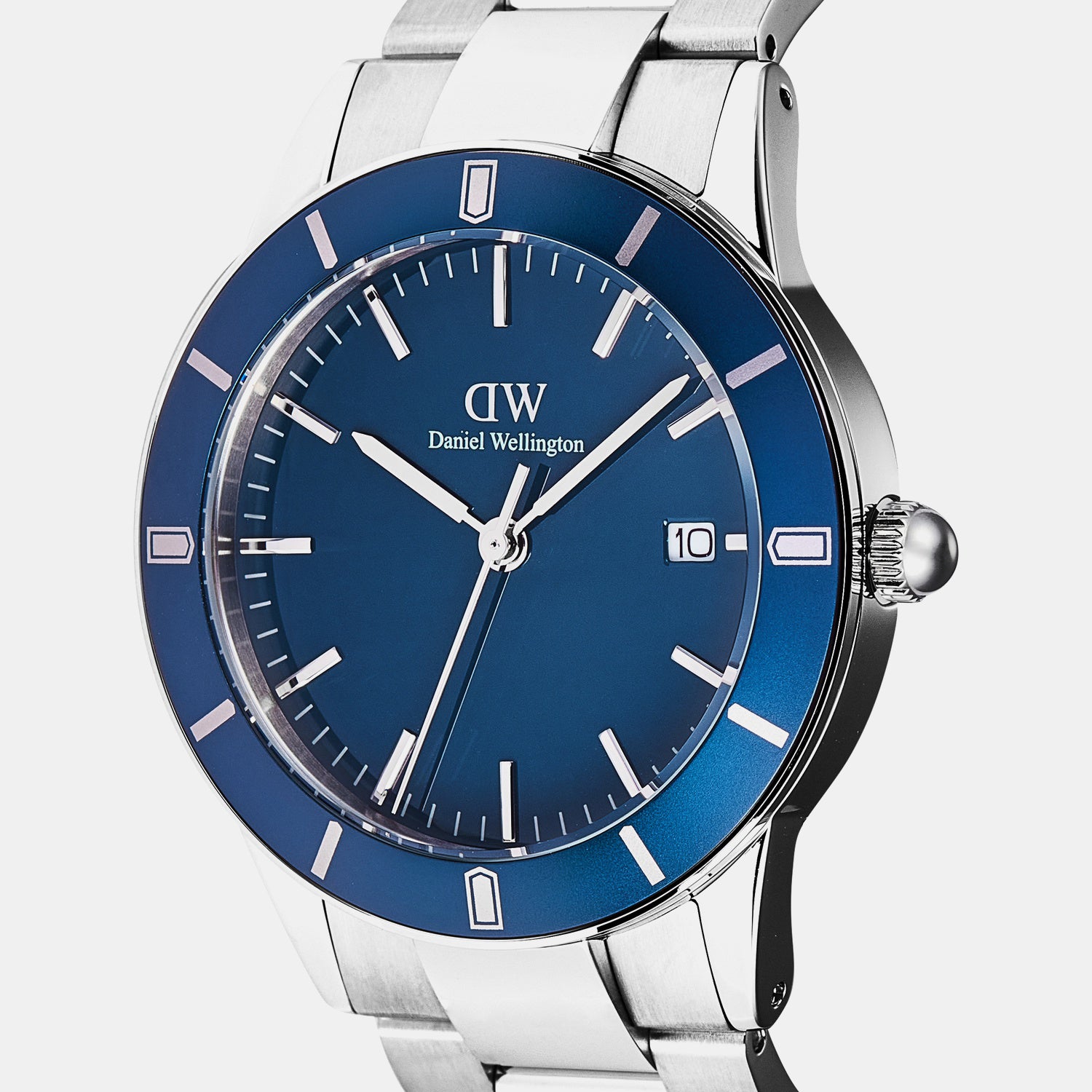 Men Quartz Blue Dial Analog Steel Watch DW00100820