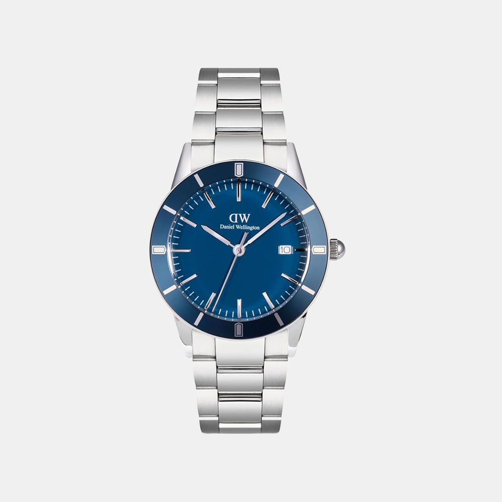 Men Quartz Blue Dial Analog Steel Watch DW00100820
