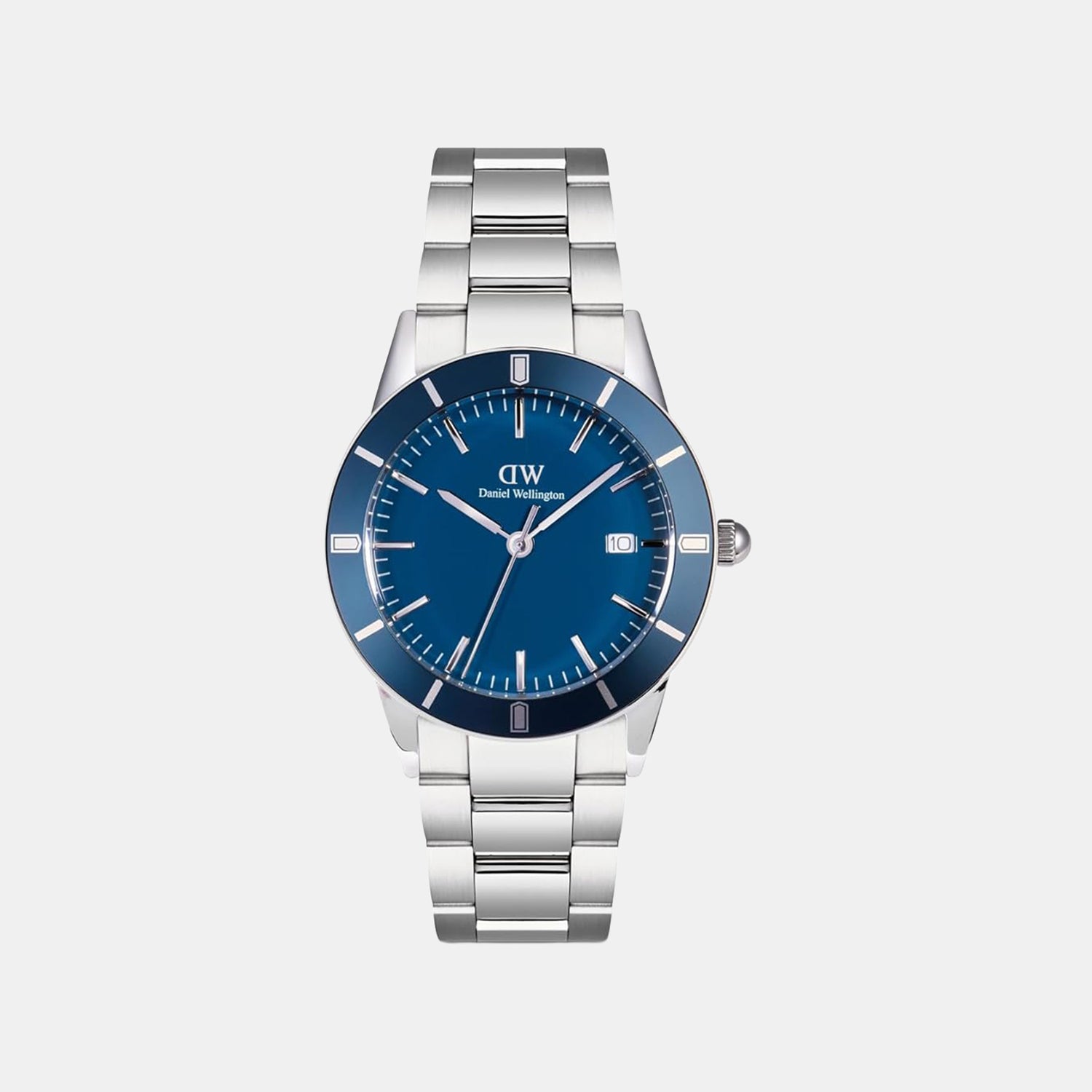 Men Quartz Blue Dial Analog Steel Watch DW00100820