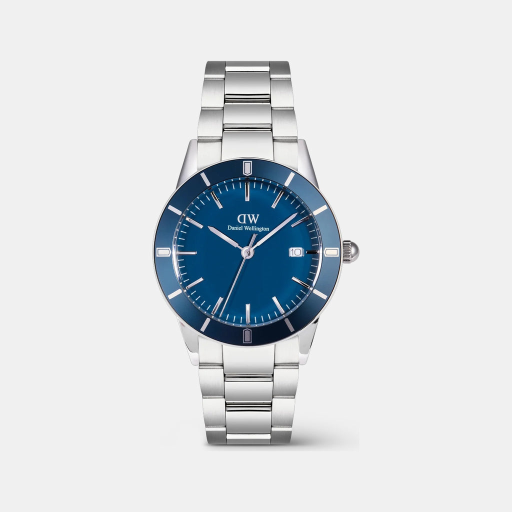 Oval Mini Women Quartz Arctic Blue Dial Analog Stainless Steel Watch DW00100807K