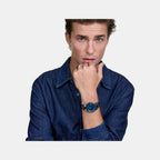 Oval Mini Women Quartz Arctic Blue Dial Analog Stainless Steel Watch DW00100807K